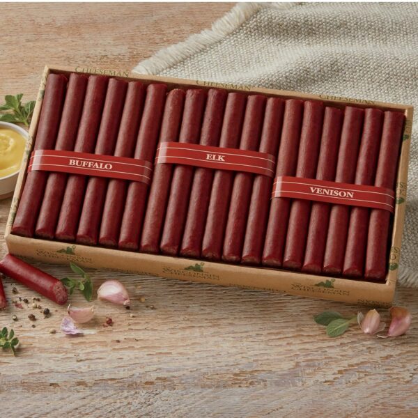 The Wisconsin Cheeseman Wild Game Sticks – Variety Meat Sticks Featuring Buffalo, Elk, and Venison with Pork and Beef Blend – Exotic Meats Gift Packages for Men – Holiday Snack - Image 2
