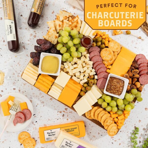 All Natural Charcuterie Gift Box, No Nitrate/Nitrite Wisconsin Sausage and Cheese, Farmers Market, Holiday Gift Basket, Classic Assortment - Image 8